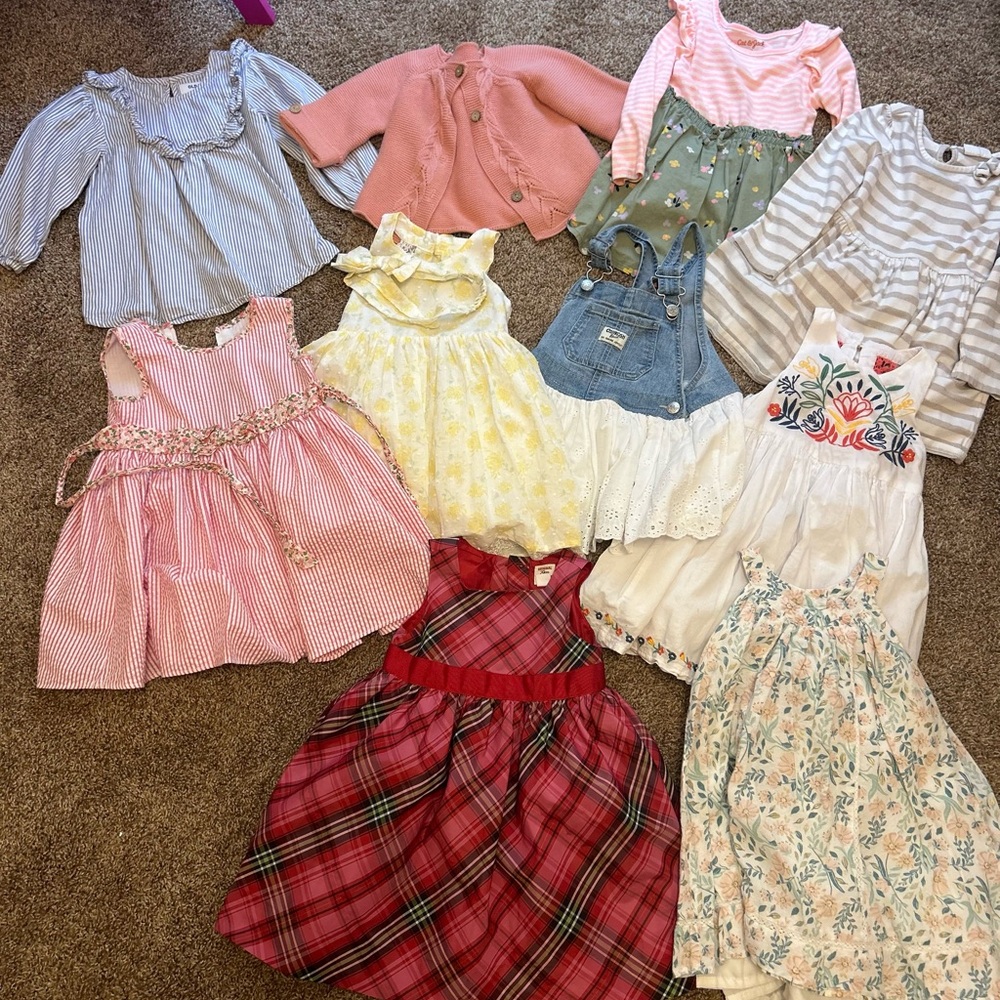 Assorted Baby Dresses and Outfits
